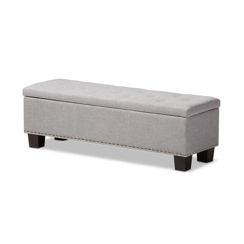 Storage ottoman bench grayish - ottoman,